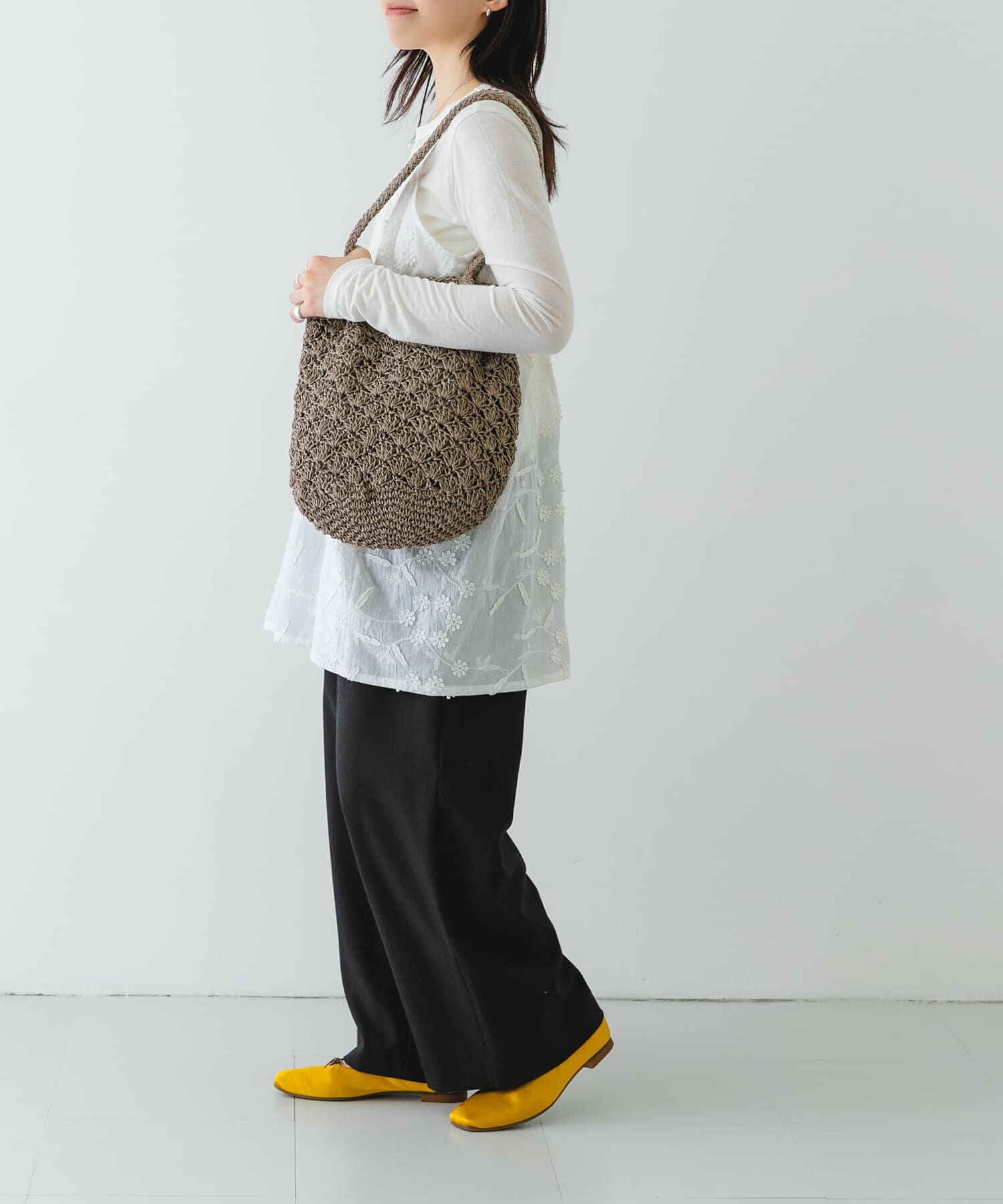 RODE SKO「『MADE IN JAPAN』 サテンスクエアトゥバレエシューズ」|バレエシューズ|