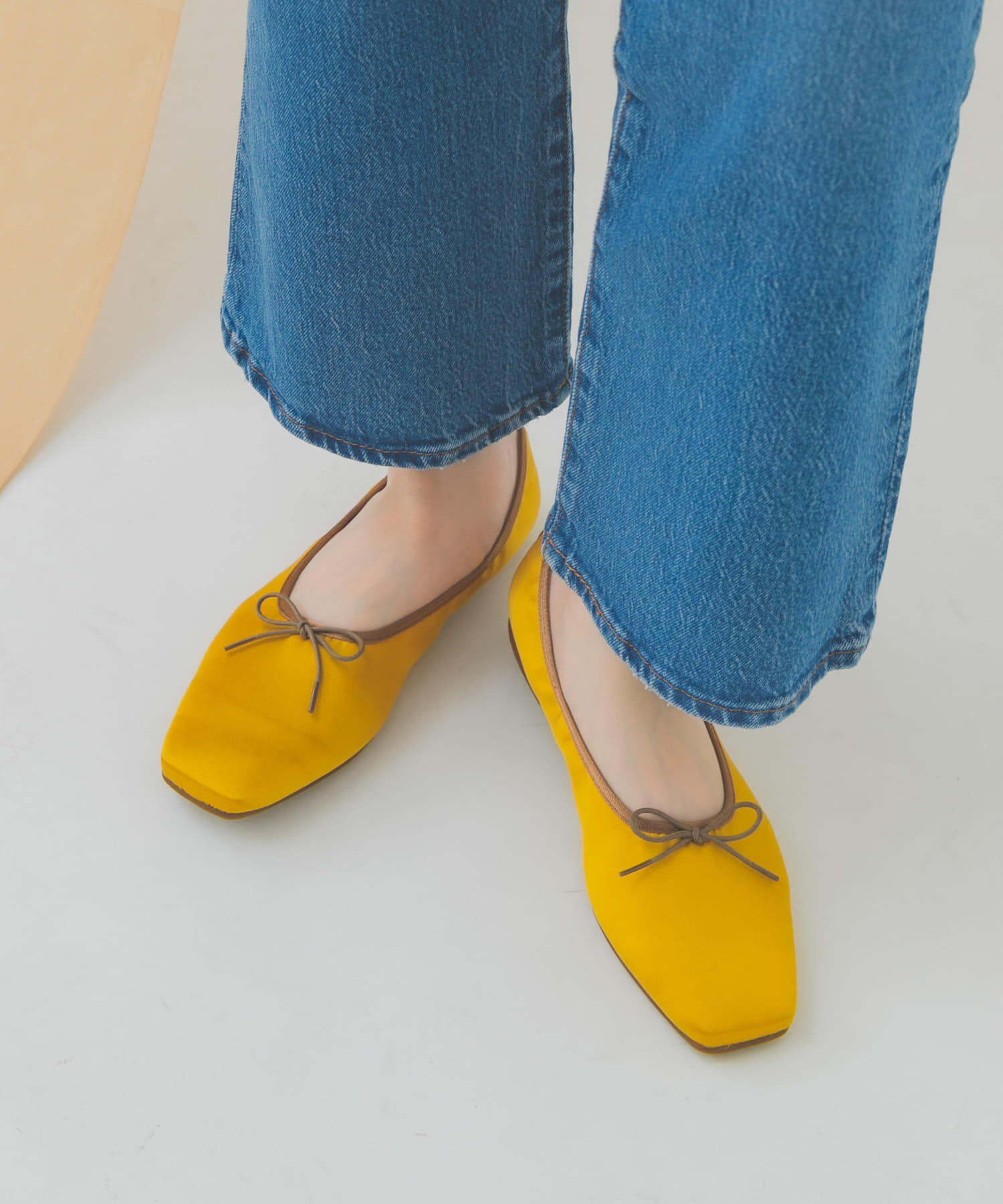 RODE SKO「『MADE IN JAPAN』 サテンスクエアトゥバレエシューズ」|バレエシューズ|