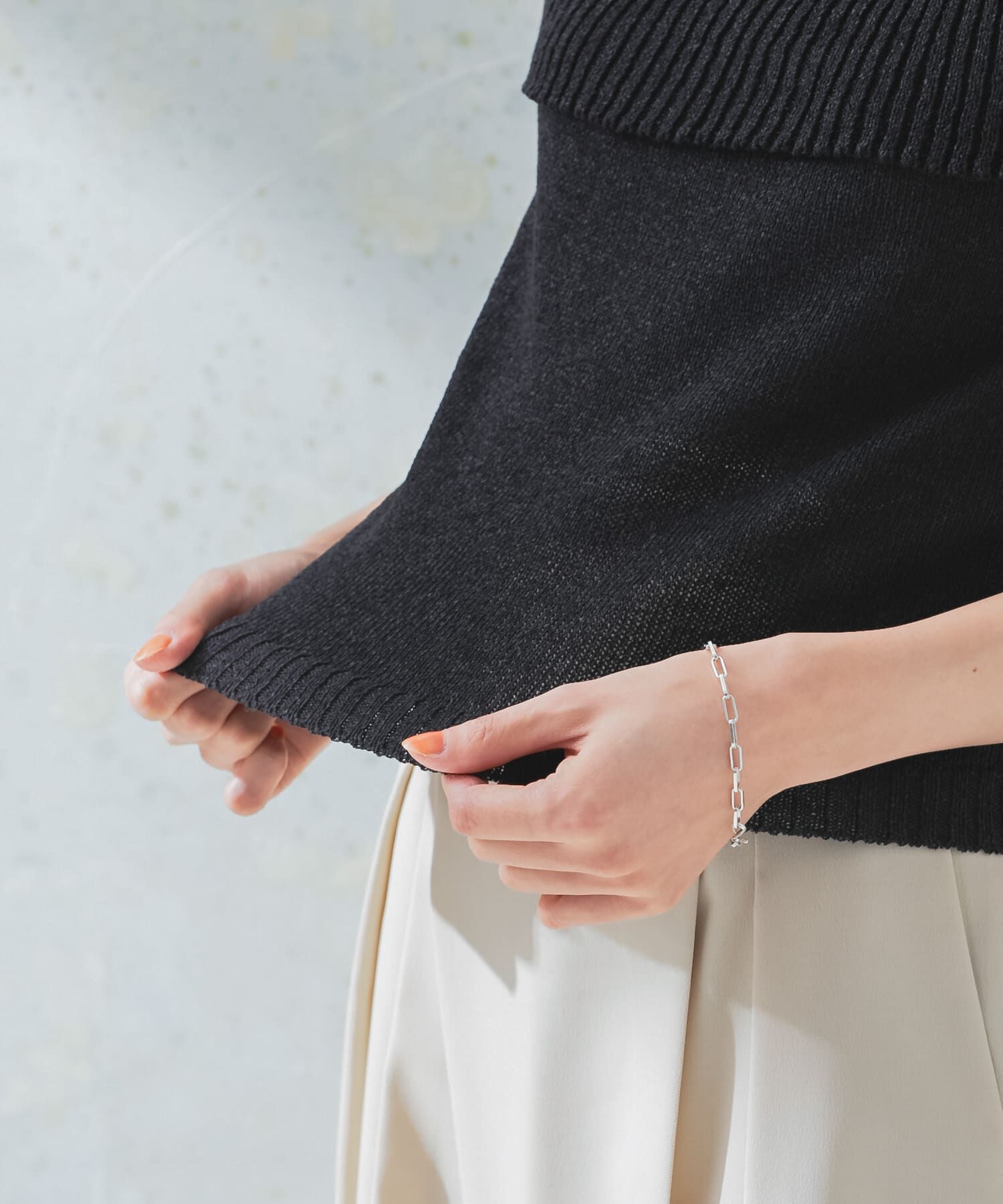 URBAN RESEARCH ROSSO「ドライタッチオフショルダーニット」|ニット・セーター|