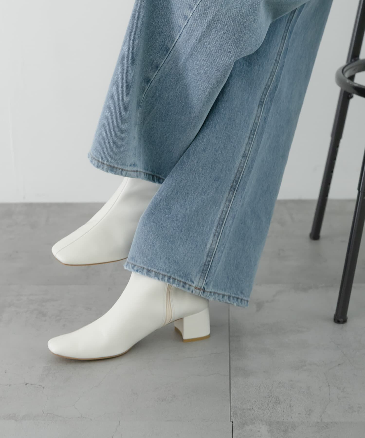 URBAN RESEARCH「『MADE IN JAPAN』スクエアトゥブーツ」|ショートブーツ|