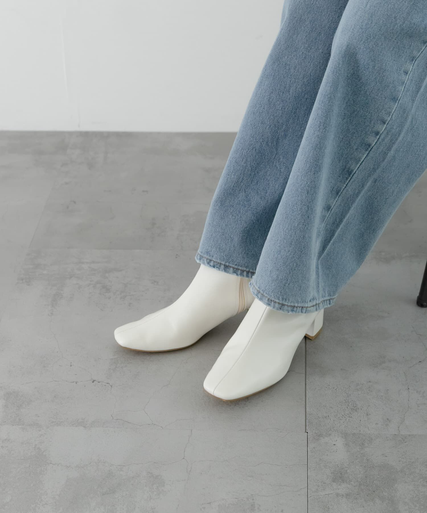 URBAN RESEARCH「『MADE IN JAPAN』スクエアトゥブーツ」|ショートブーツ|