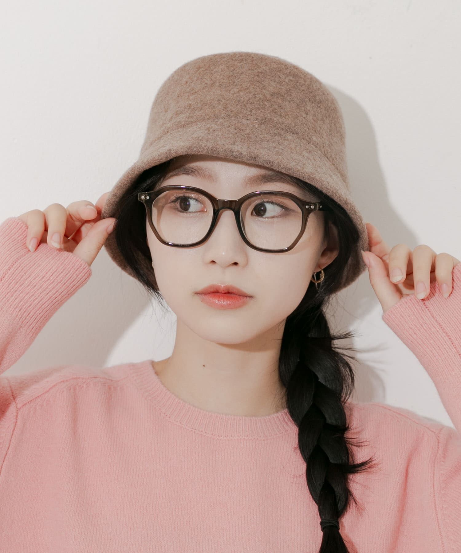 SMELLY「ソフトウールバケットハット」|ハット|モカ