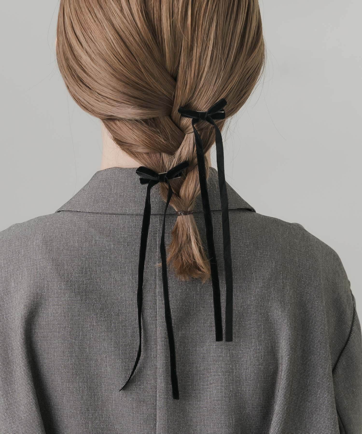 SMELLY「ベロアリボン2セットヘアピン」|その他|