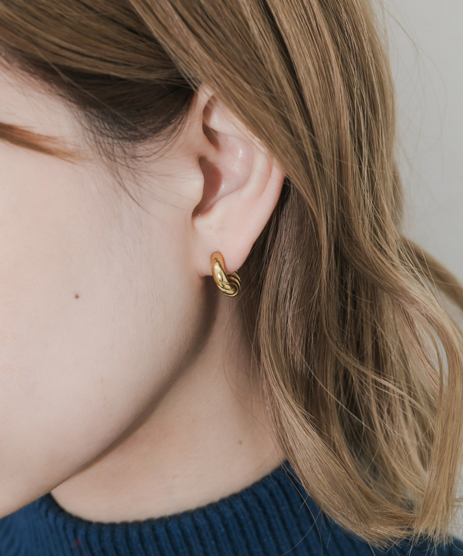 SMELLY「ステンレスヴィンテージライクフープピアス」|ピアス|