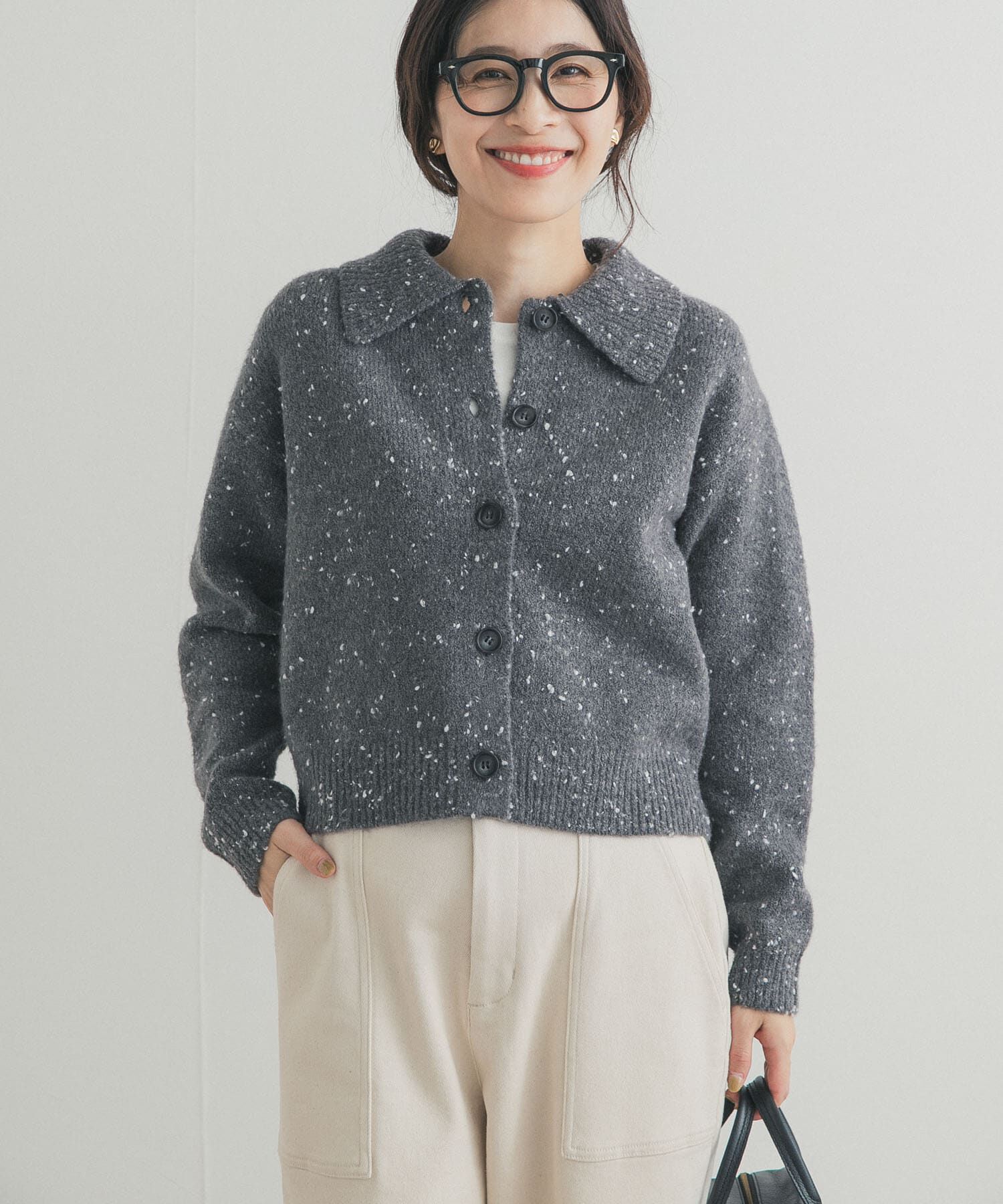 URBAN RESEARCH DOORS「ネップヤーンカーディガン」|カーディガン|