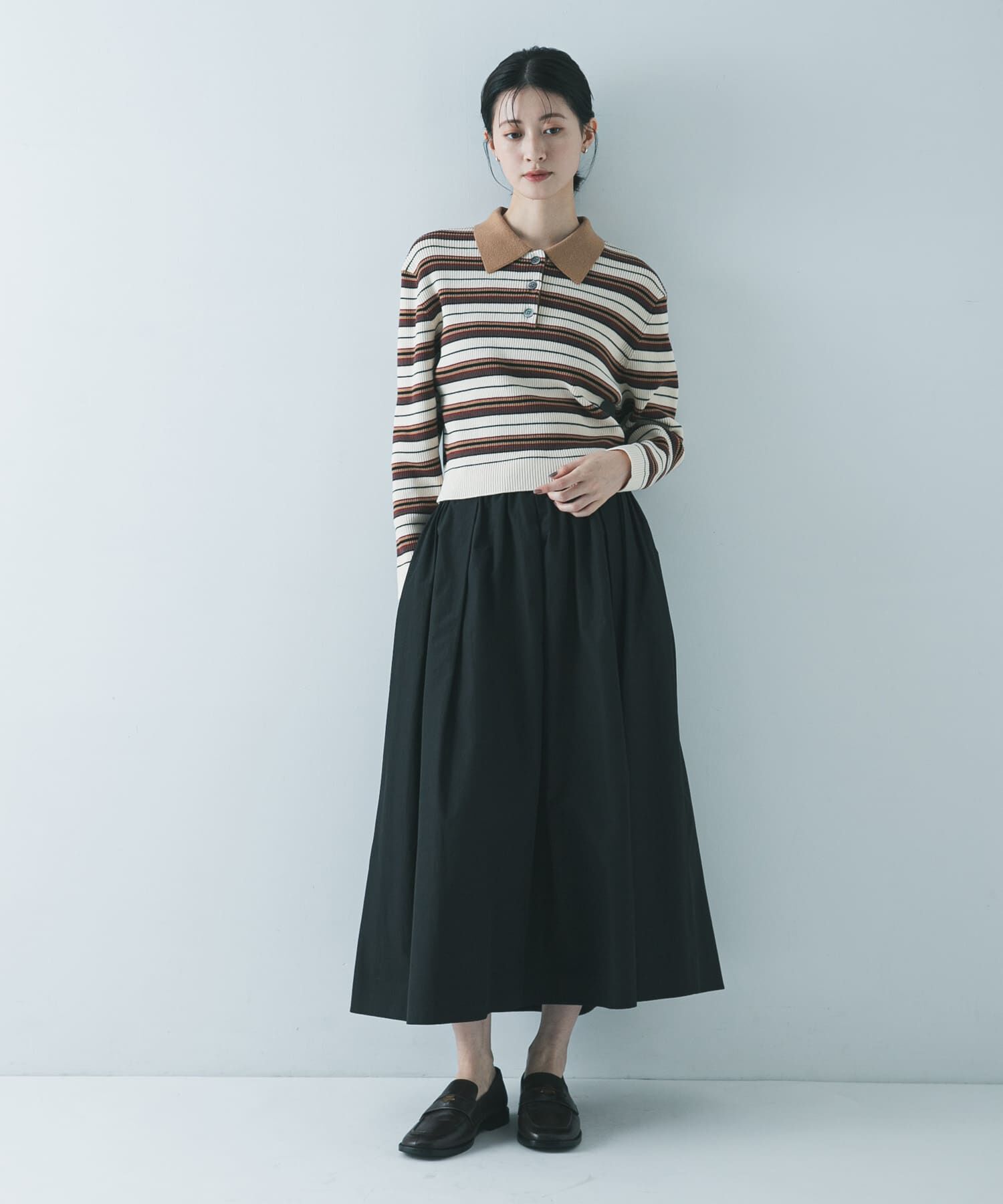 URBAN RESEARCH「コットンシルクポロ衿ニット」|ニット・セーター|