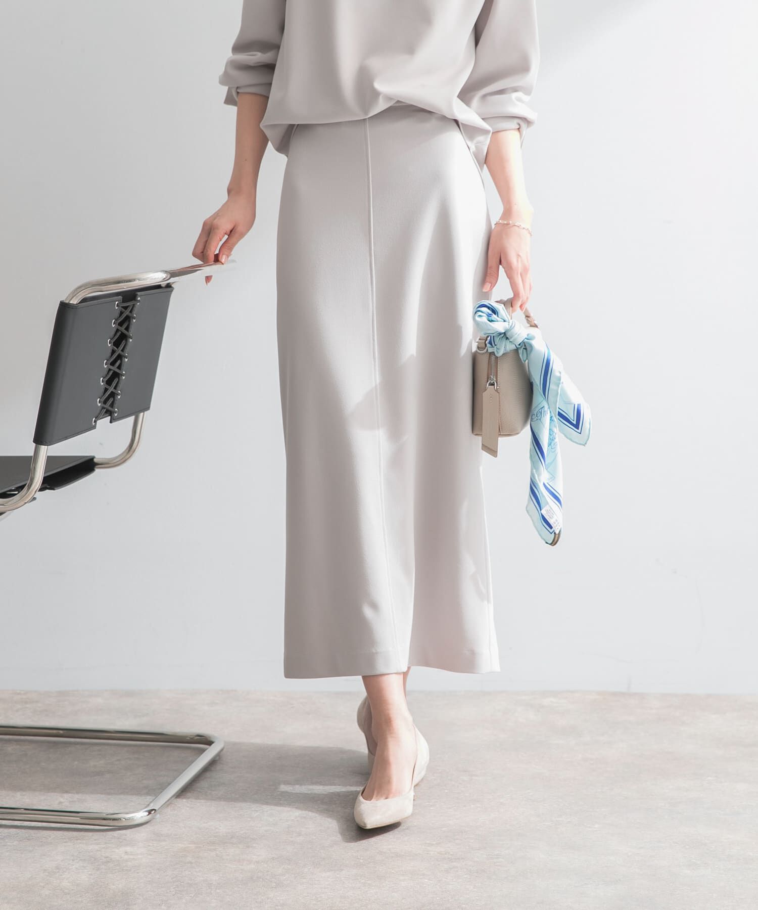 URBAN RESEARCH ROSSO「ストレッチジョーゼットスカート」|スカート|