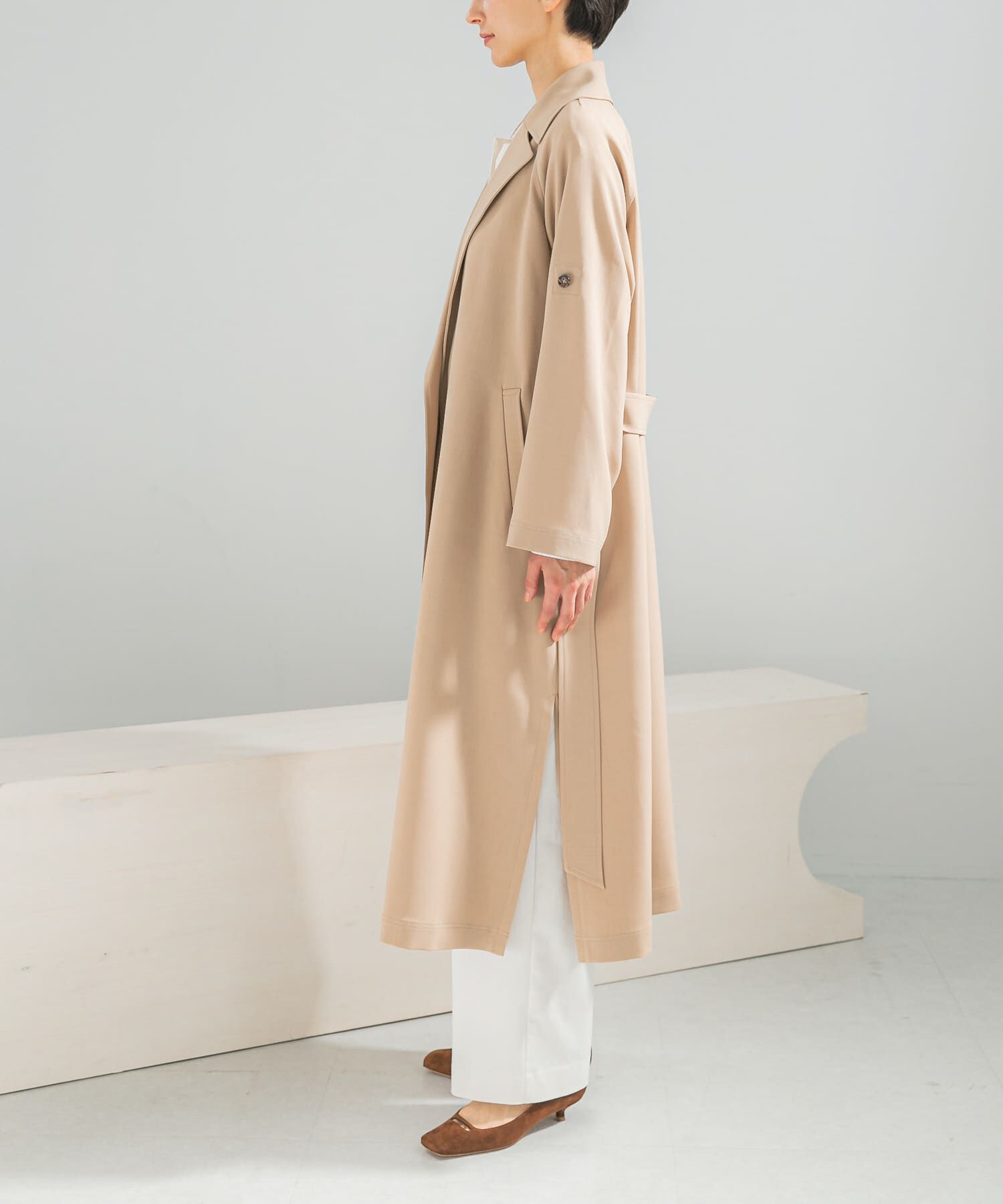 URBAN RESEARCH ROSSO「撥水 ロングガウンコート」|トレンチコート|