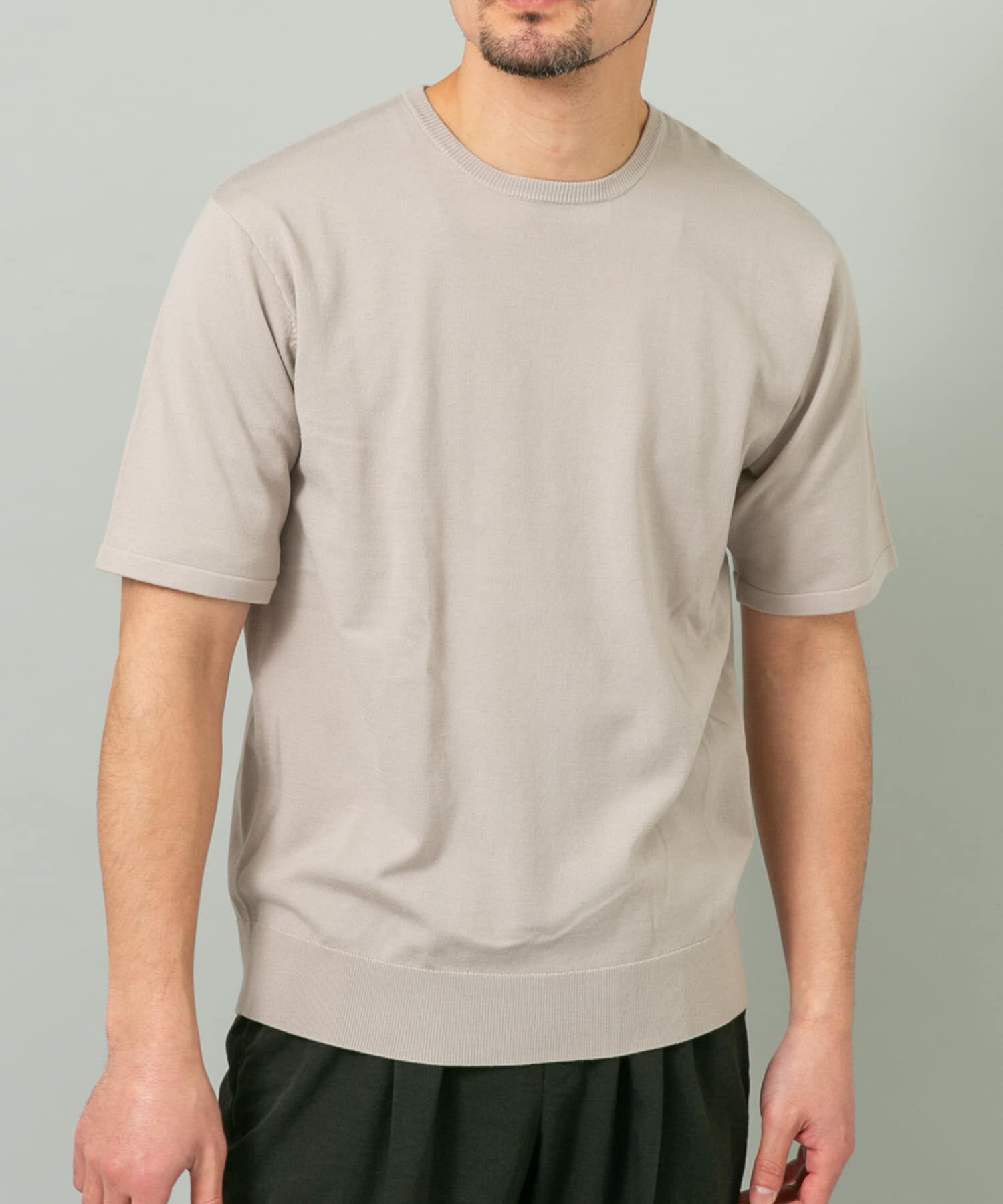 URBAN RESEARCH ROSSO「『WEB限定』シルク混クルーネックサマーニット」|ニット・セーター|