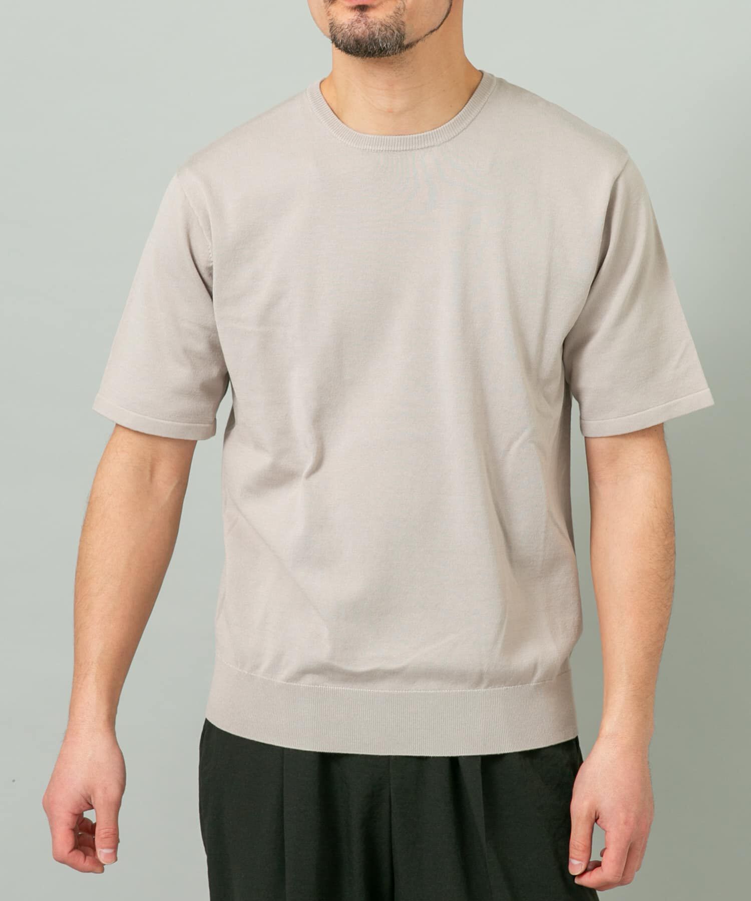 URBAN RESEARCH ROSSO「『WEB限定』シルク混クルーネックサマーニット」|ニット・セーター|