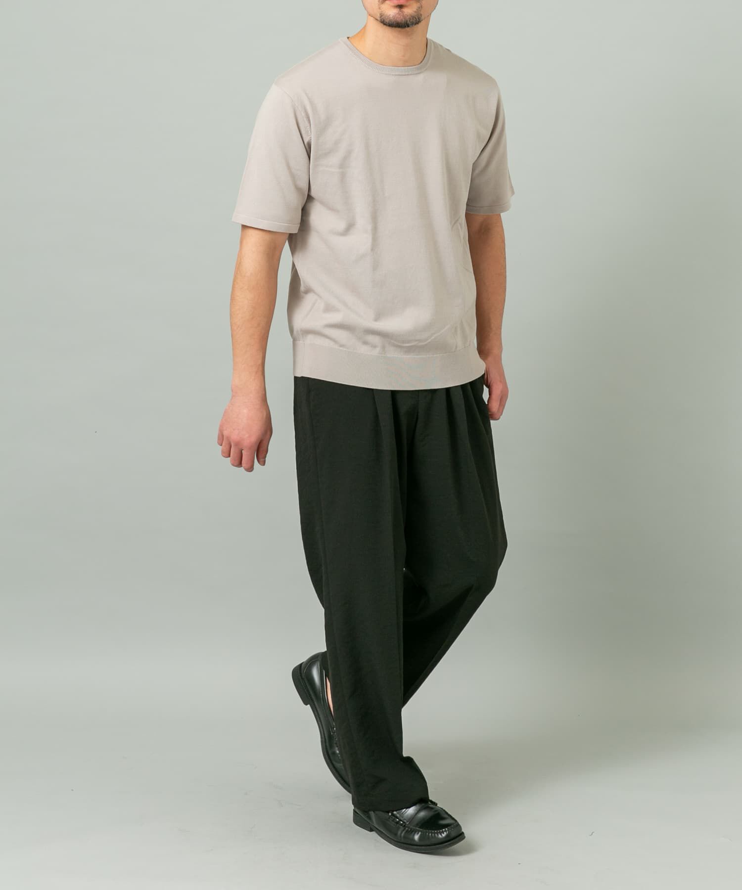 URBAN RESEARCH ROSSO「『WEB限定』シルク混クルーネックサマーニット」|ニット・セーター|