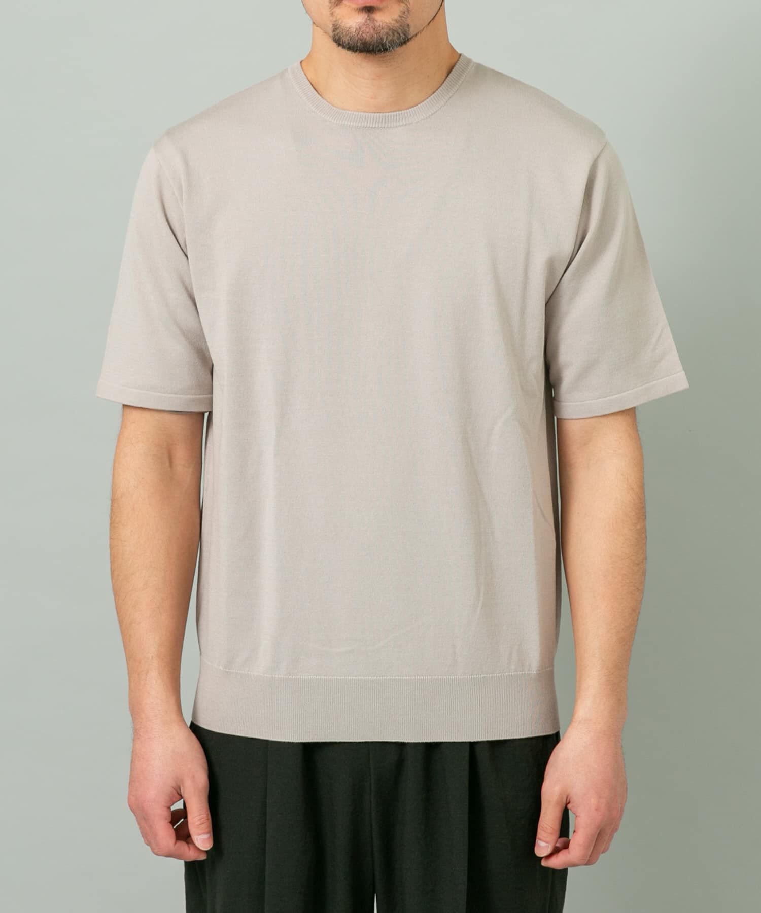 URBAN RESEARCH ROSSO「『WEB限定』シルク混クルーネックサマーニット」|ニット・セーター|