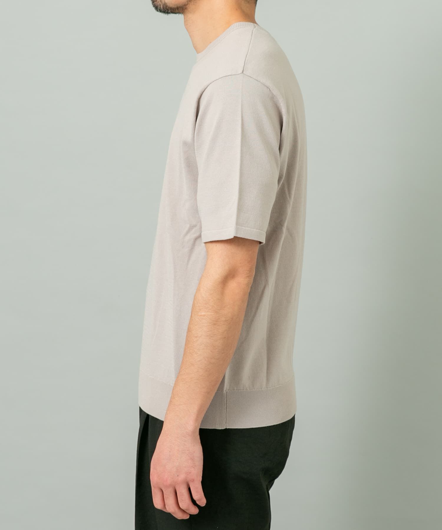 URBAN RESEARCH ROSSO「『WEB限定』シルク混クルーネックサマーニット」|ニット・セーター|