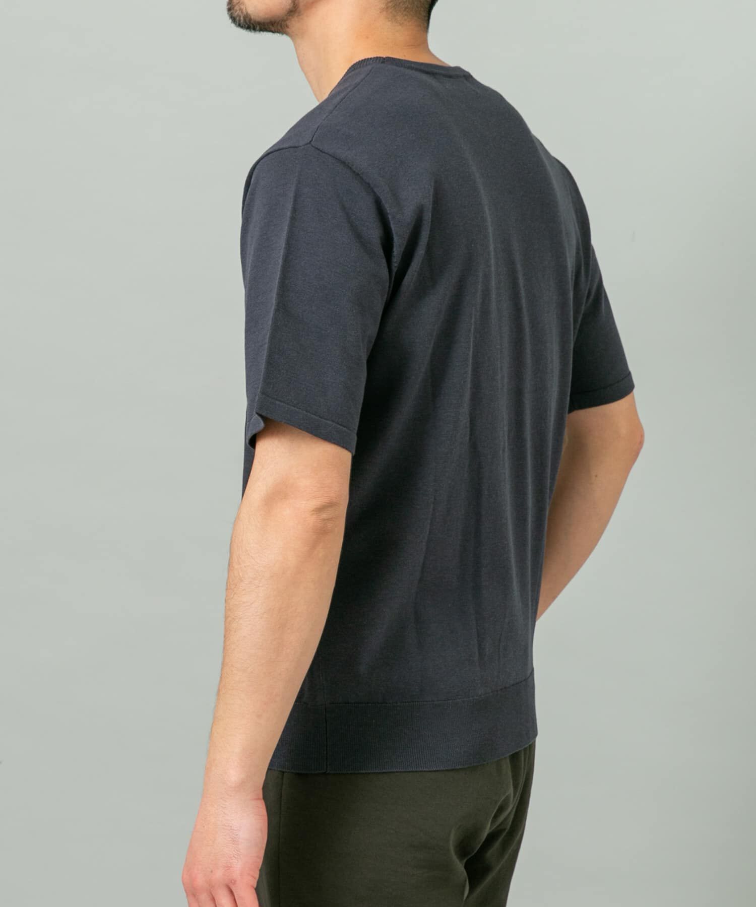 URBAN RESEARCH ROSSO「『WEB限定』シルク混クルーネックサマーニット」|ニット・セーター|