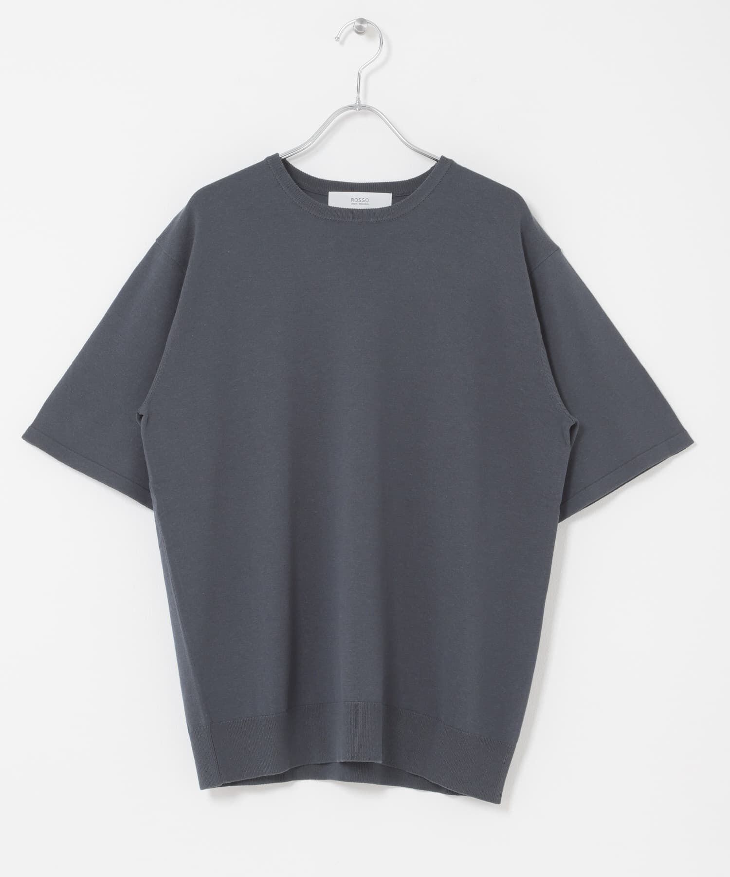 URBAN RESEARCH ROSSO「『WEB限定』シルク混クルーネックサマーニット」|ニット・セーター|