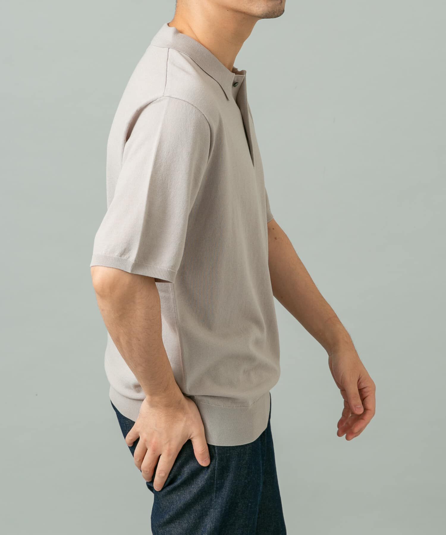 URBAN RESEARCH ROSSO「『WEB限定』シルク混サマーニットポロシャツ」|ポロシャツ|