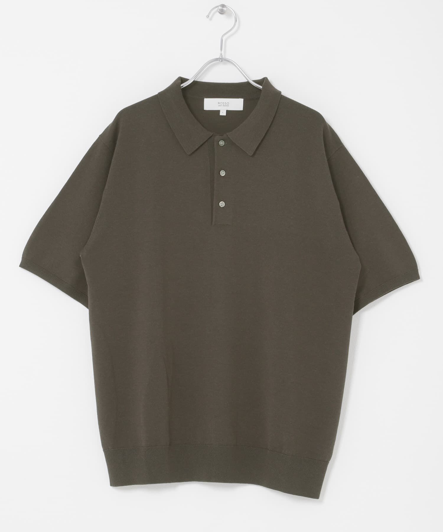 URBAN RESEARCH ROSSO「『WEB限定』シルク混サマーニットポロシャツ」|ポロシャツ|