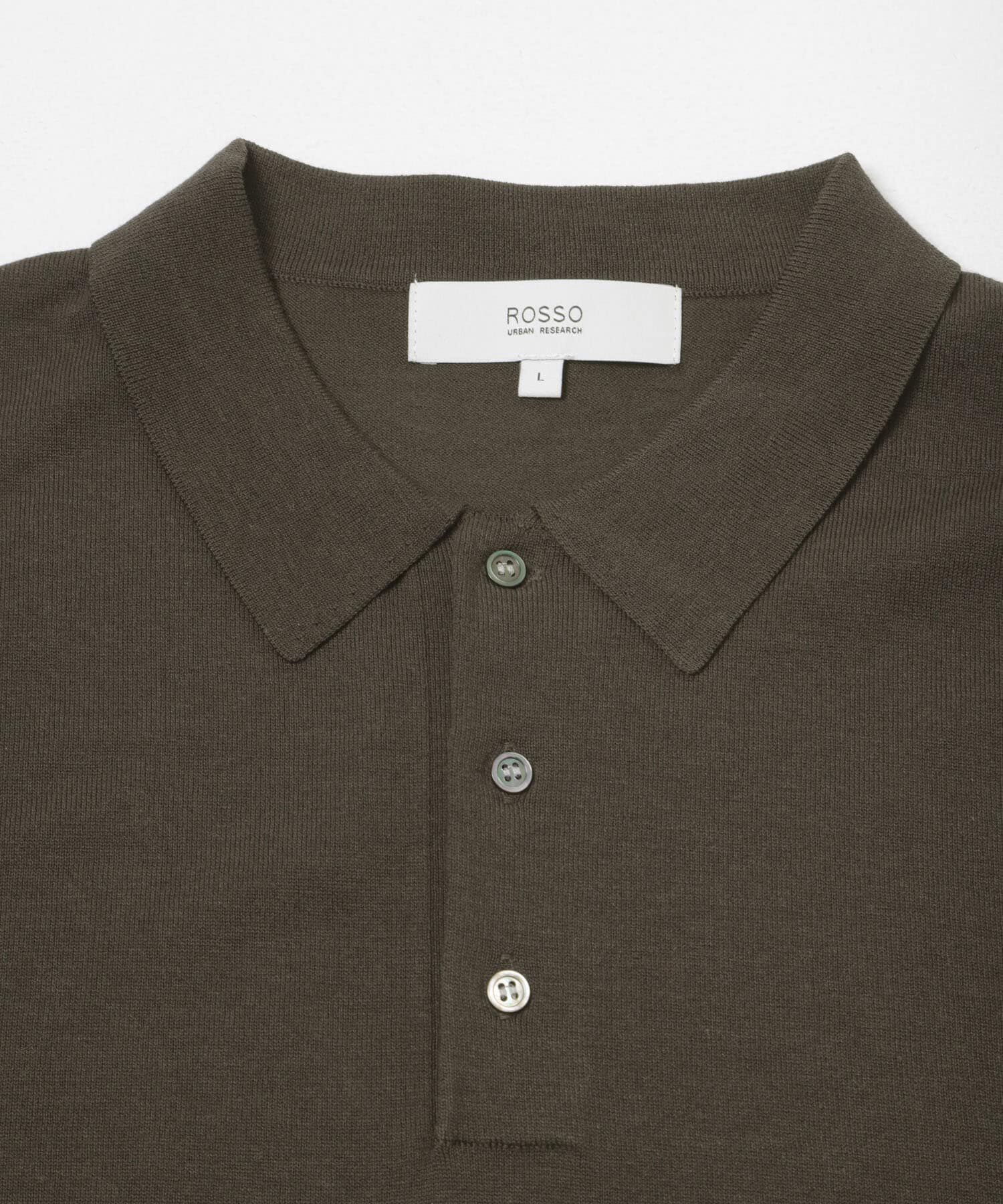 URBAN RESEARCH ROSSO「『WEB限定』シルク混サマーニットポロシャツ」|ポロシャツ|