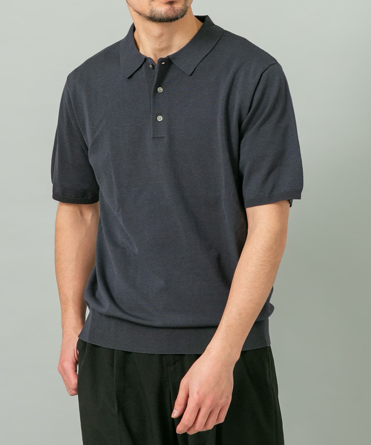 URBAN RESEARCH ROSSO「『WEB限定』シルク混サマーニットポロシャツ」|ポロシャツ|