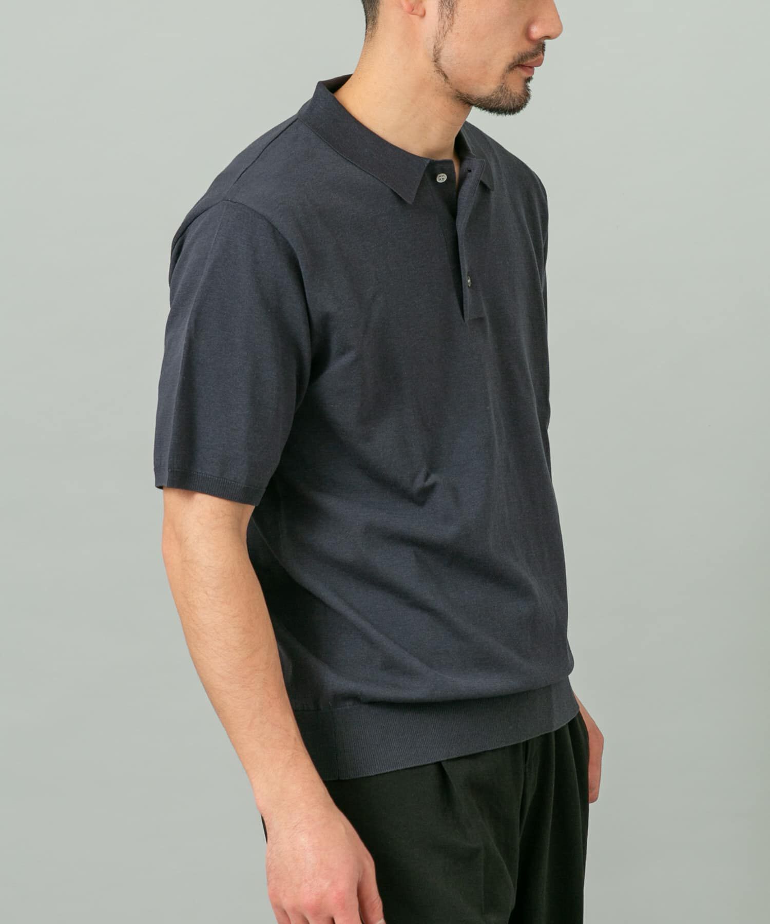 URBAN RESEARCH ROSSO「『WEB限定』シルク混サマーニットポロシャツ」|ポロシャツ|