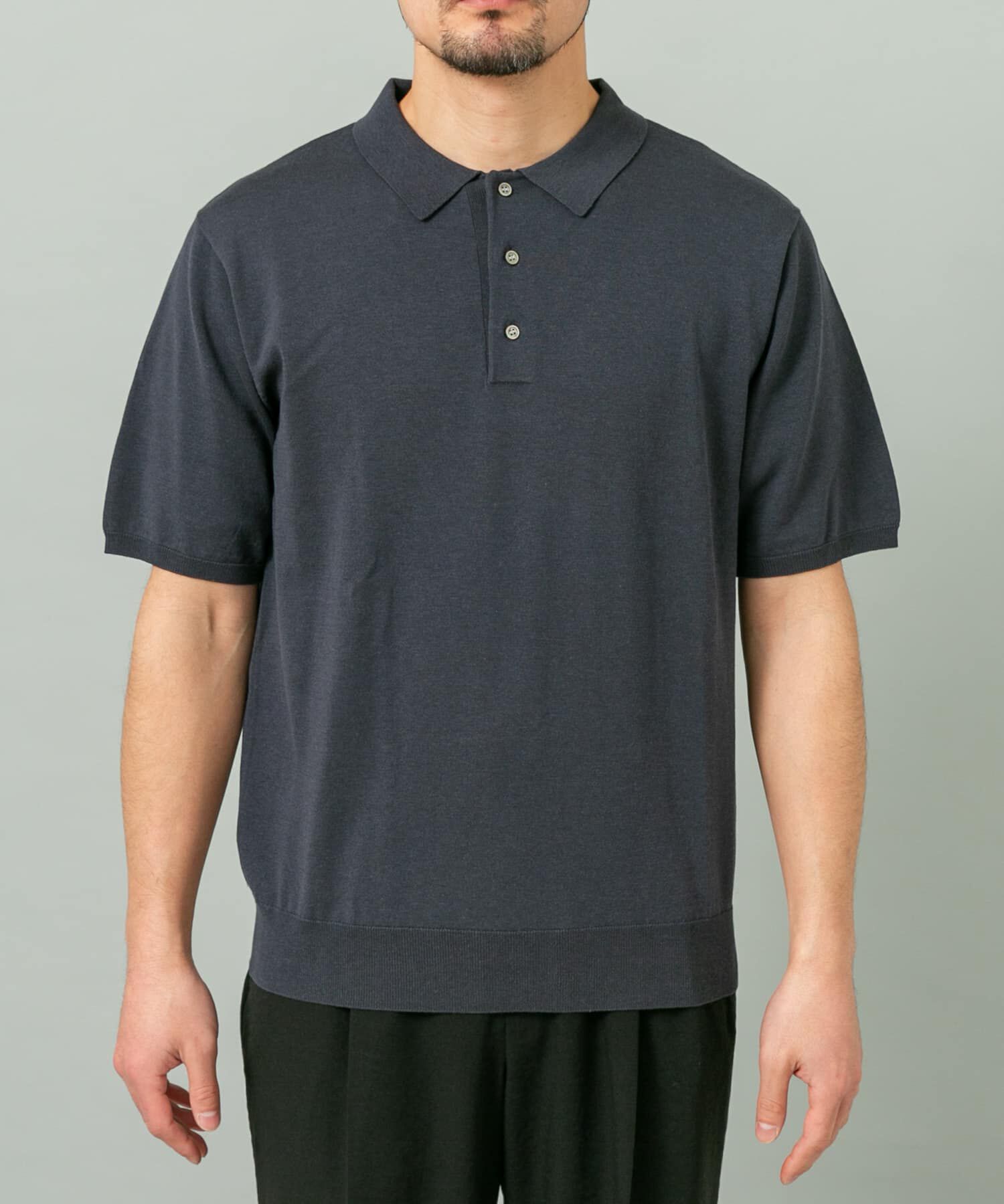 URBAN RESEARCH ROSSO「『WEB限定』シルク混サマーニットポロシャツ」|ポロシャツ|