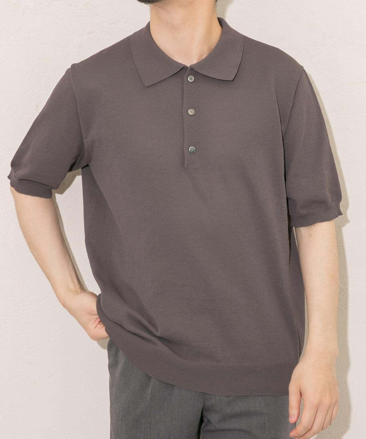 URBAN RESEARCH ROSSO「『UR TECH』AIRDRY半袖ニットポロ」|ポロシャツ|