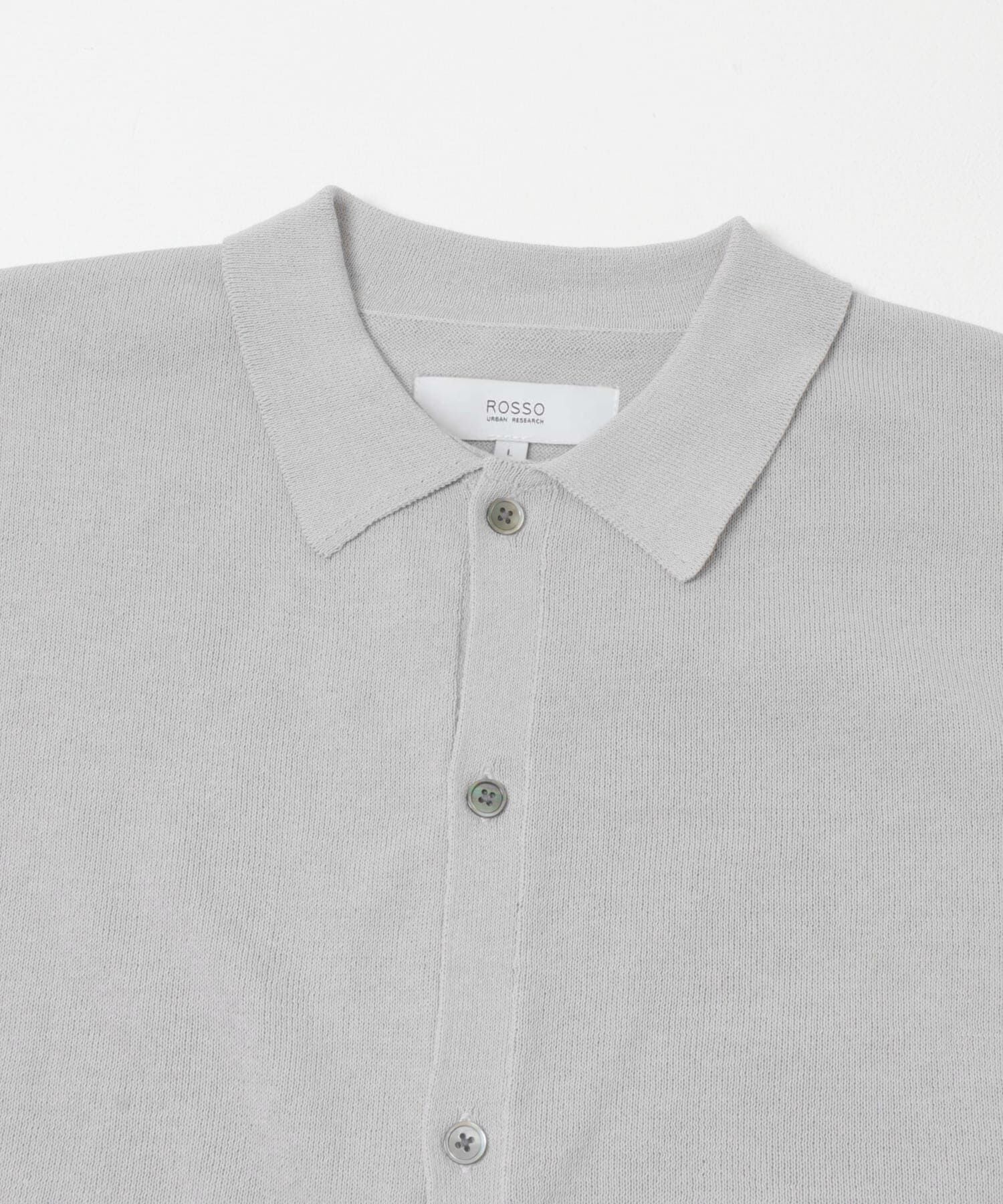 URBAN RESEARCH ROSSO「『UR TECH』AIRDRY半袖ポロカーディガン」|カーディガン|