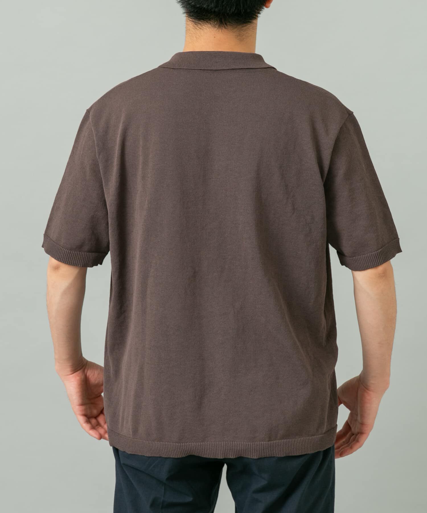 URBAN RESEARCH ROSSO「『UR TECH』AIRDRY半袖ポロカーディガン」|カーディガン|