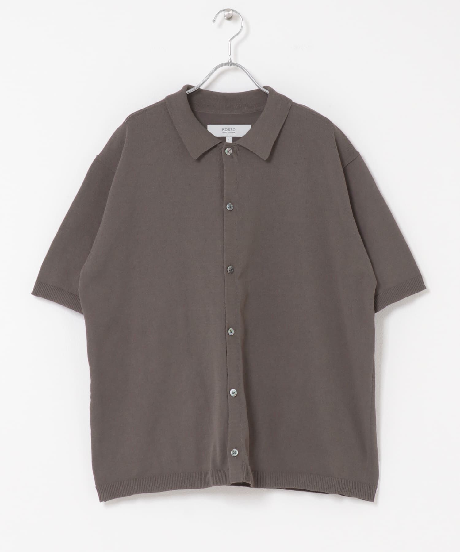 URBAN RESEARCH ROSSO「『UR TECH』AIRDRY半袖ポロカーディガン」|カーディガン|