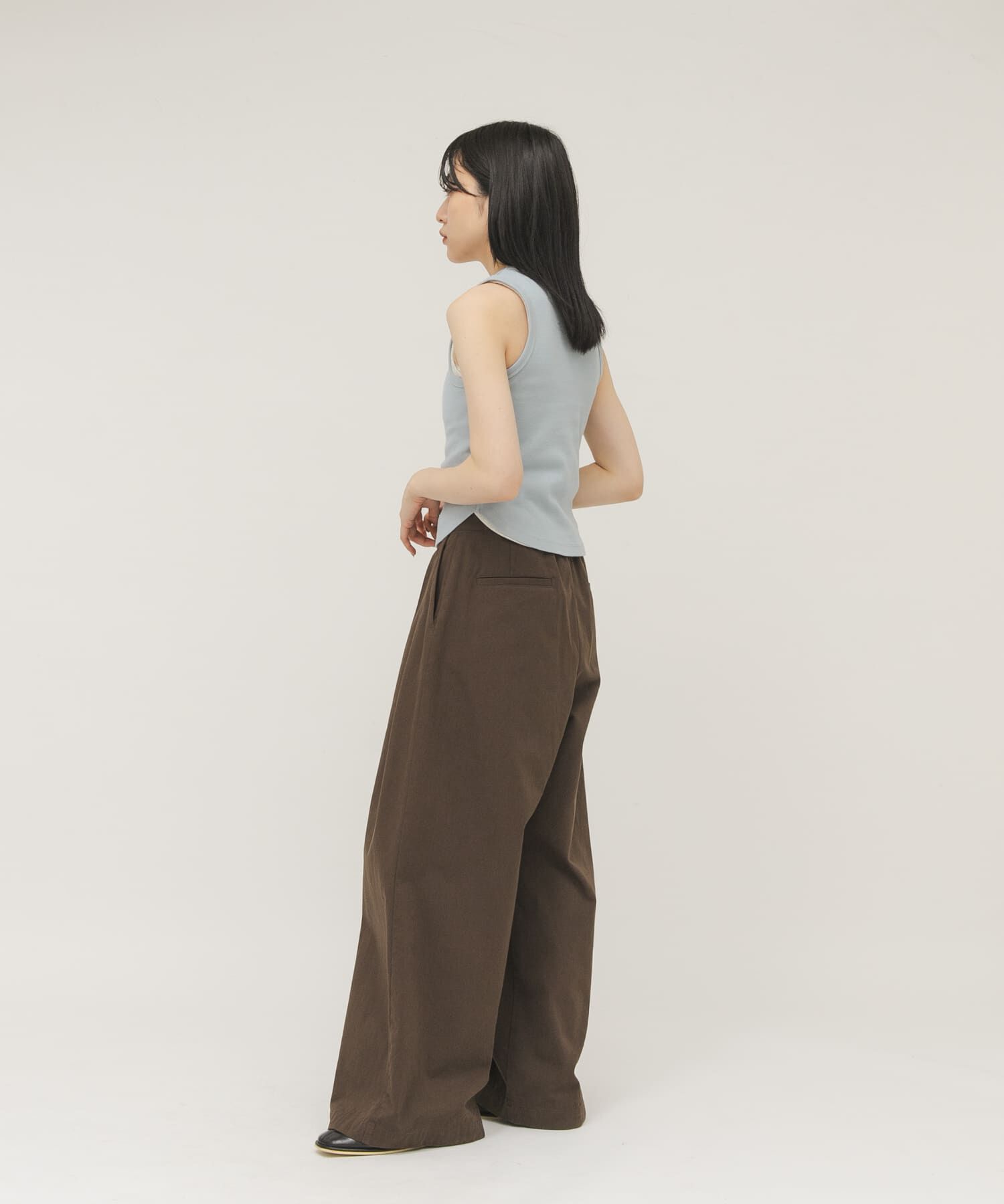  「タックデザインツイルパンツ」|その他|