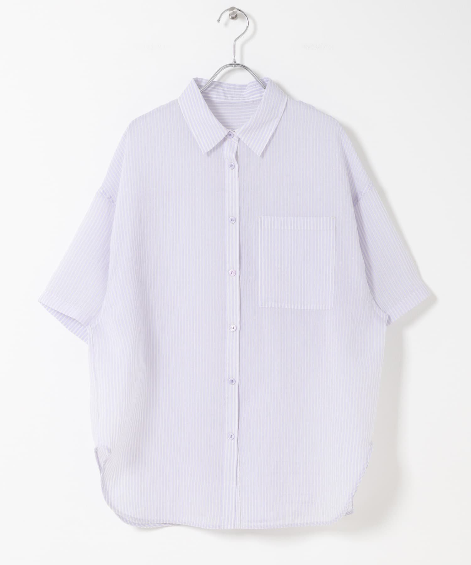  「シアーストライプBIGシャツ」|シャツ・ブラウス|
