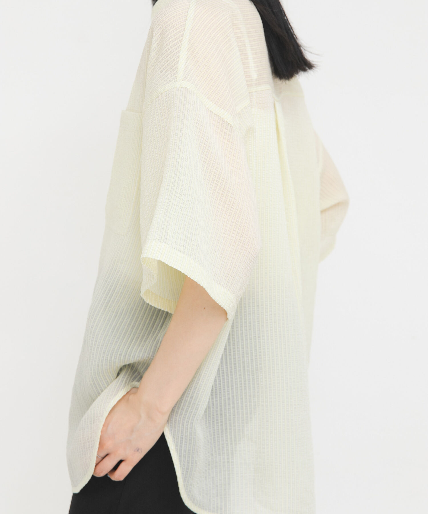  「シアーストライプBIGシャツ」|シャツ・ブラウス|