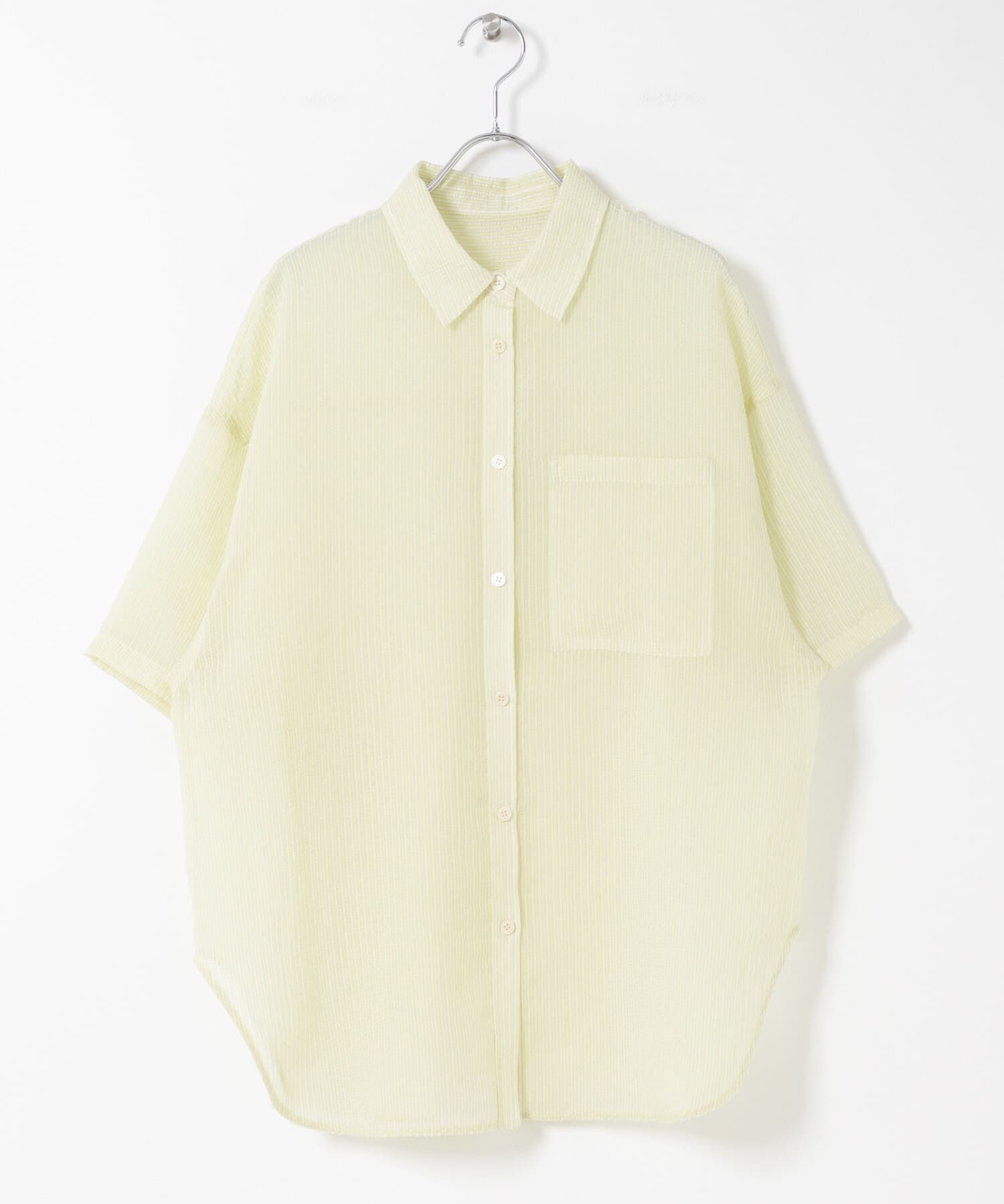  「シアーストライプBIGシャツ」|シャツ・ブラウス|