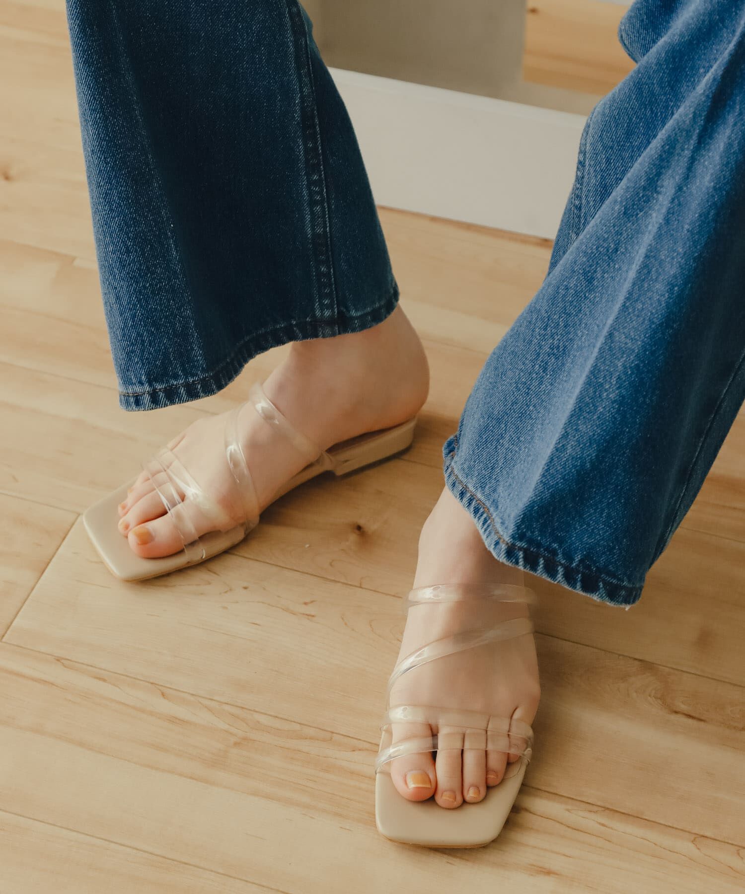 SENSE OF PLACE by URBAN RESEARCH「PVCアシメサンダル」|サンダル|