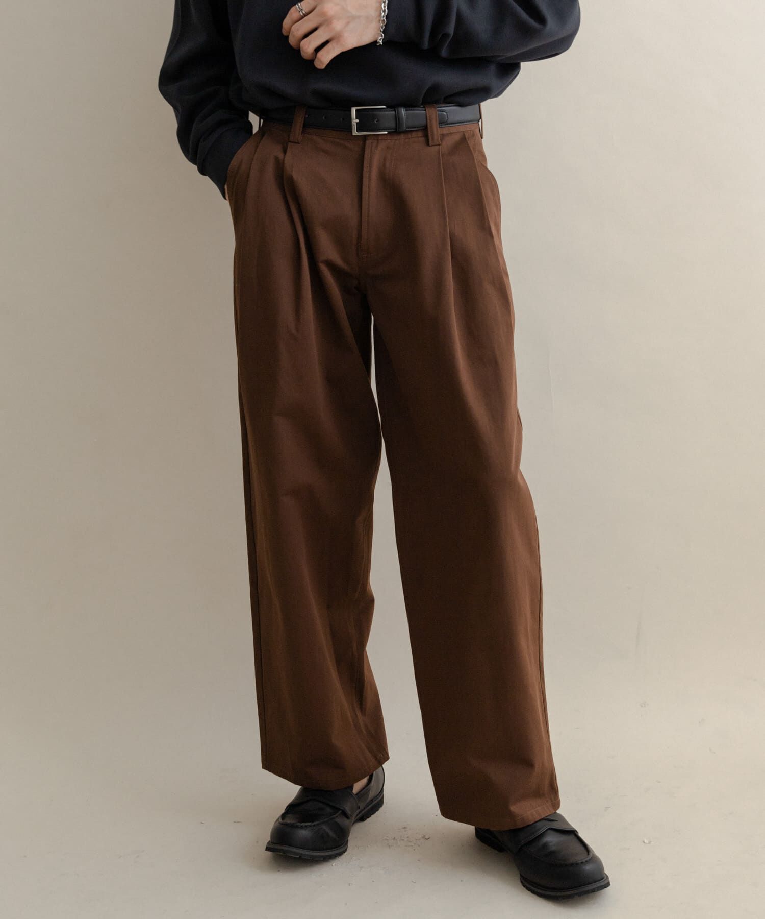 SENSE OF PLACE by URBAN RESEARCH「2タックワイドチノパンツ」|その他|ライトブラウン