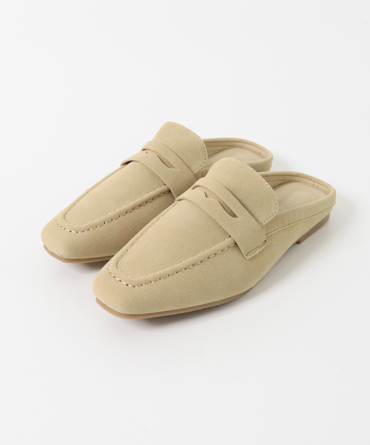 SENSE OF PLACE by URBAN RESEARCH「スクエアトゥローファーミュール」|ローファー|