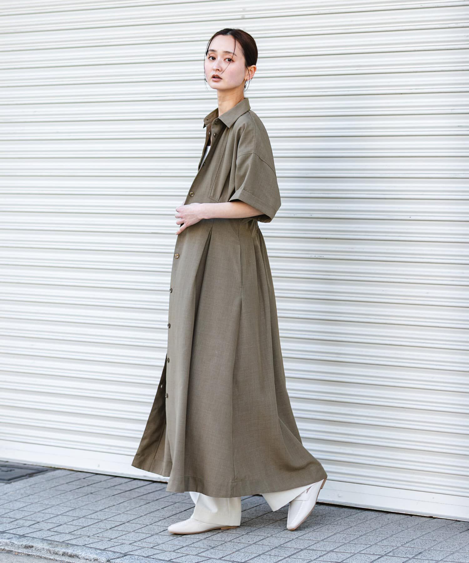 SENSE OF PLACE by URBAN RESEARCH「スクエアトゥローファーミュール」|ローファー|