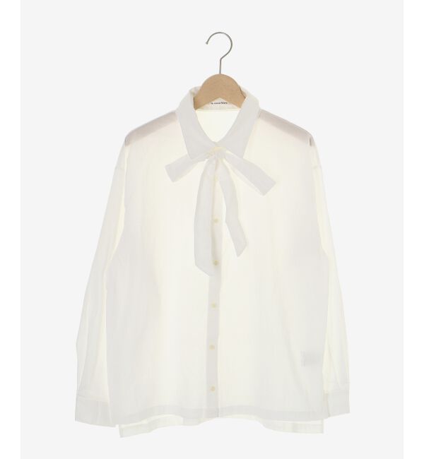  「《WEB限定アイテム》コットン2Wayボウタイブラウス」|シャツ・ブラウス|