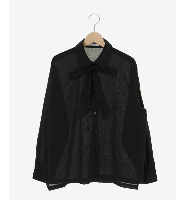  「《WEB限定アイテム》コットン2Wayボウタイブラウス」|シャツ・ブラウス|