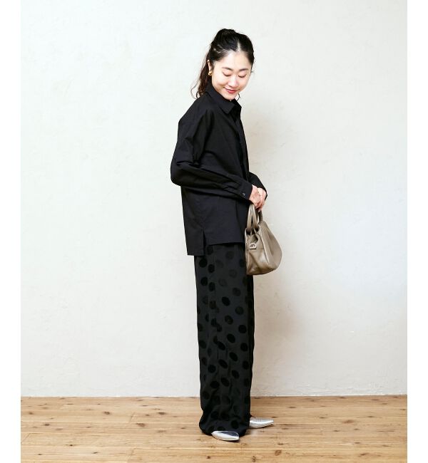  「《WEB限定アイテム》コットン2Wayボウタイブラウス」|シャツ・ブラウス|