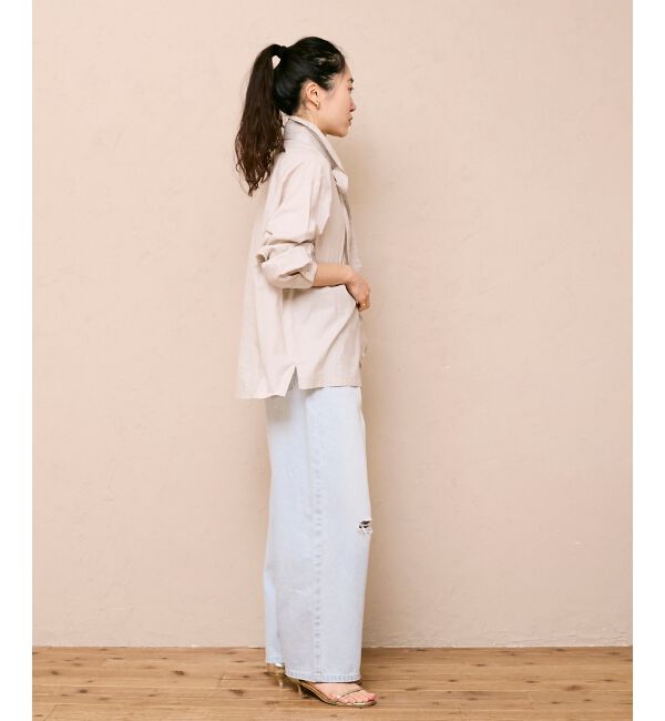  「《WEB限定アイテム》コットン2Wayボウタイブラウス」|シャツ・ブラウス|