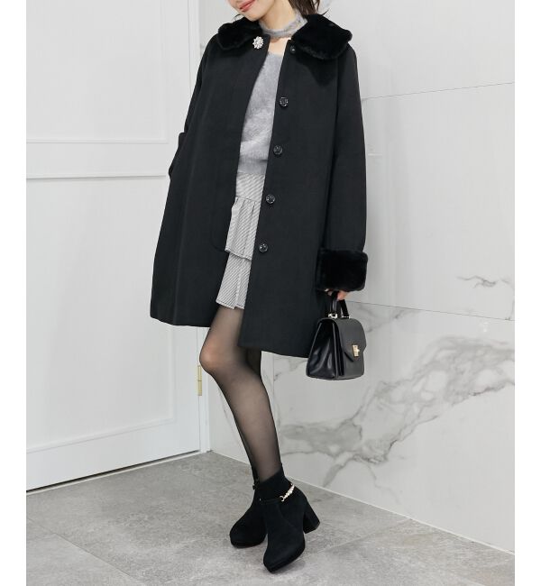 MAJESTICLEGON「取り外しできるパールブーツ」|ショートブーツ|