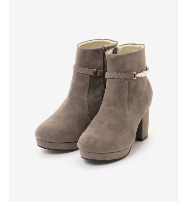 MAJESTICLEGON「取り外しできるパールブーツ」|ショートブーツ|