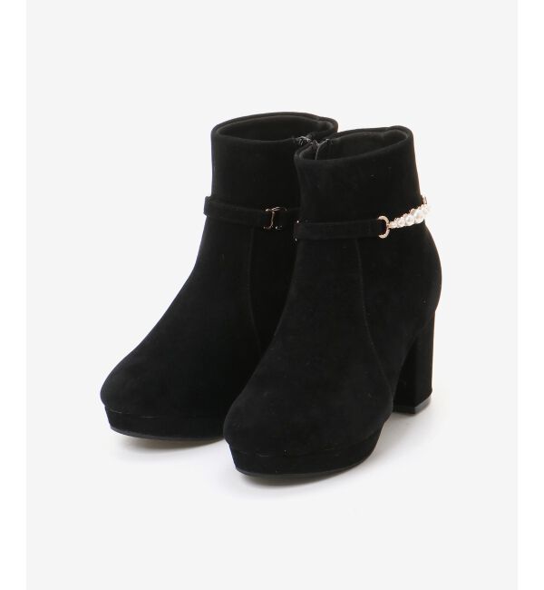 MAJESTICLEGON「取り外しできるパールブーツ」|ショートブーツ|