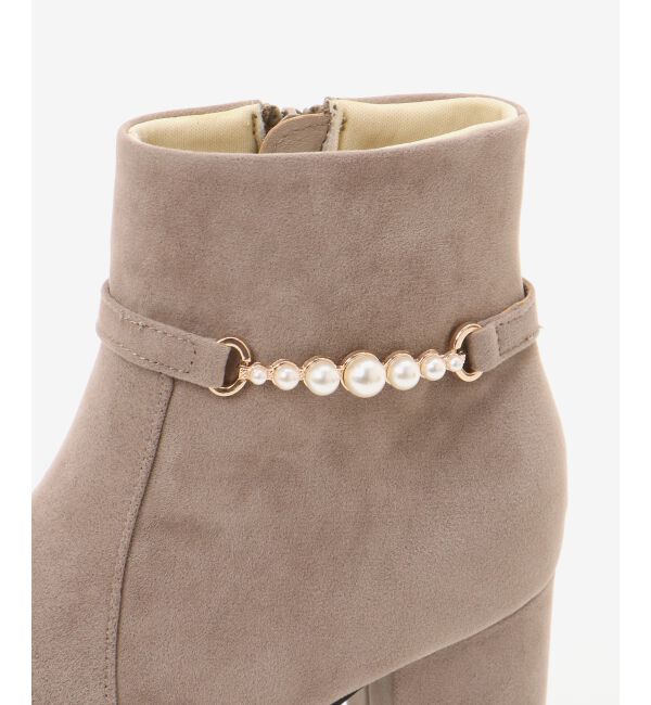 MAJESTICLEGON「取り外しできるパールブーツ」|ショートブーツ|