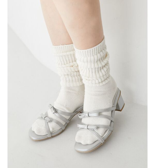  「◇ダブルリボンサンダル」|サンダル|