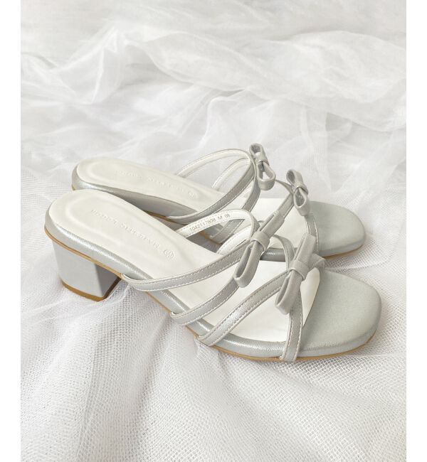  「◇ダブルリボンサンダル」|サンダル|