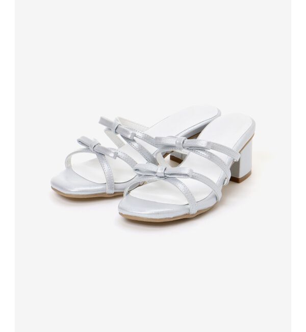  「◇ダブルリボンサンダル」|サンダル|