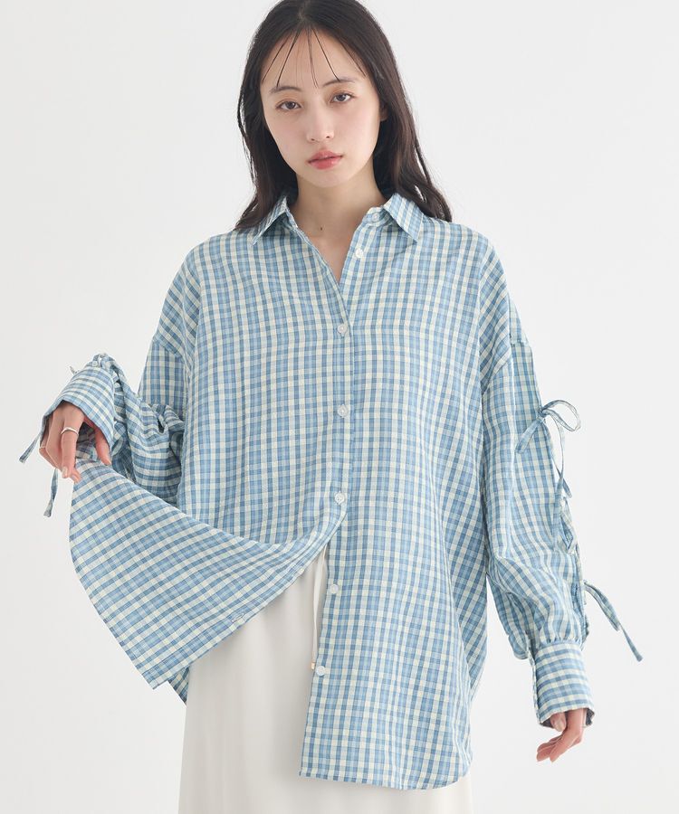 earth music&ecology「アソートチェックシャツ」|シャツ・ブラウス|チェックサックス