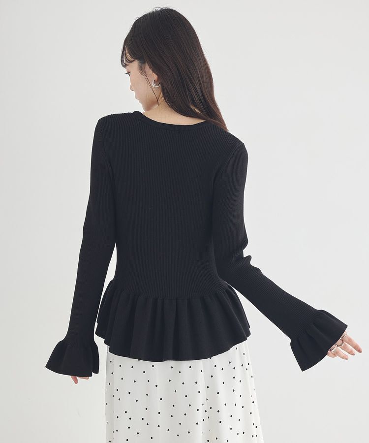 earth music&ecology「ペプラムニットプルオーバー」|ニット・セーター|